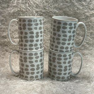 Kate Spade Spring Street White & Beige Dotted Lenox Coffee Mug